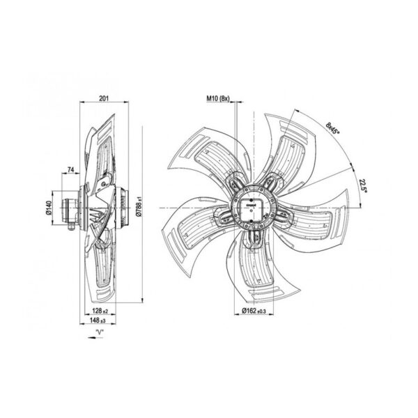 A6D800AE0503 - VENTILADOR AXIAL - EXAUSTOR - Imagem 3